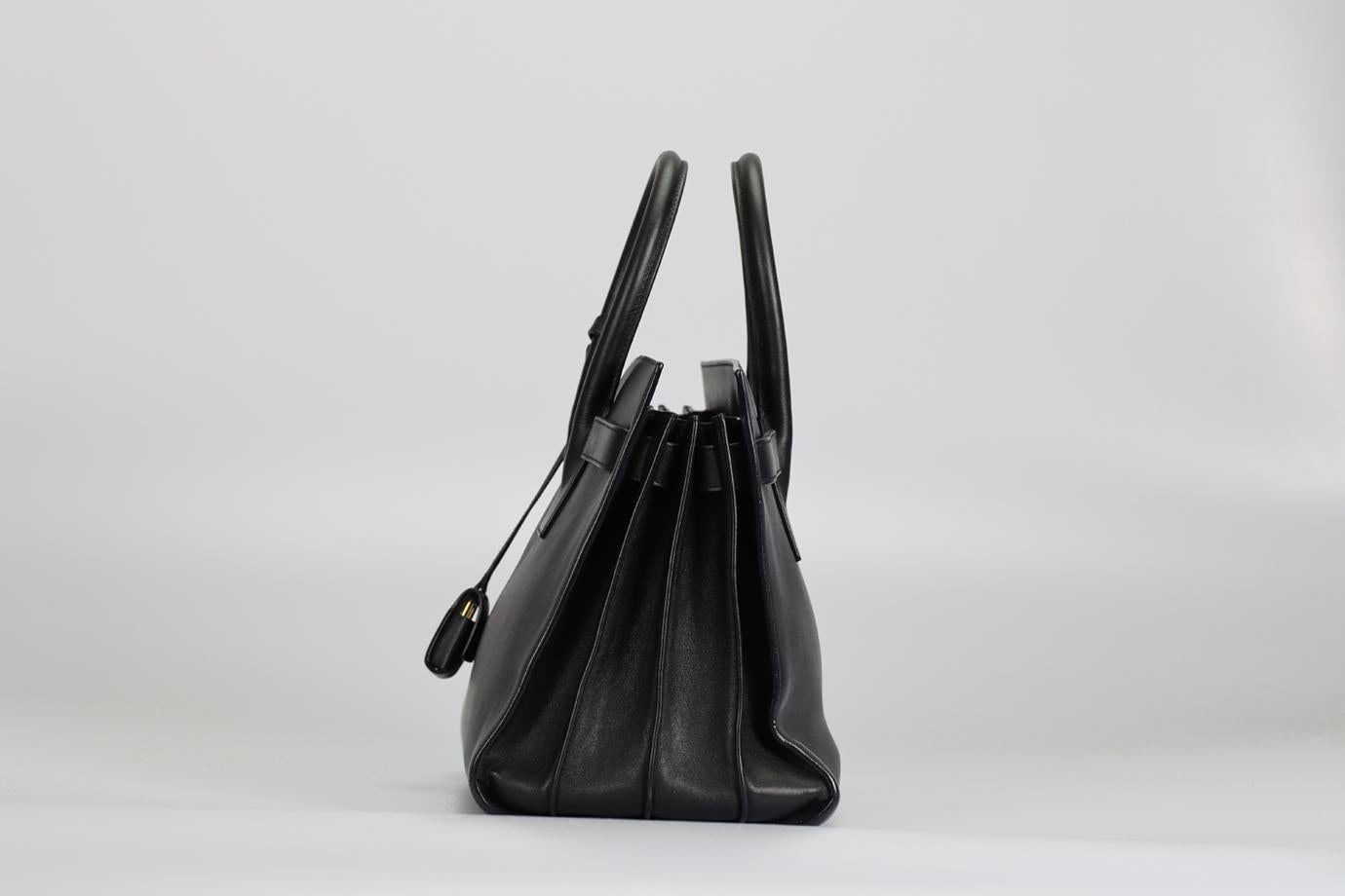Saint Laurent Sac Du Jour Small Leather Tote Bag For Sale 1