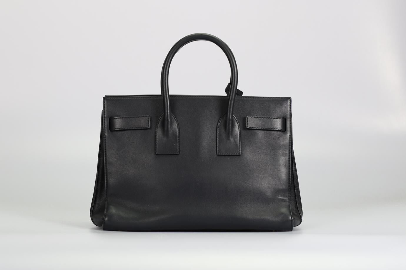Saint Laurent Sac Du Jour Small Leather Tote Bag For Sale 2