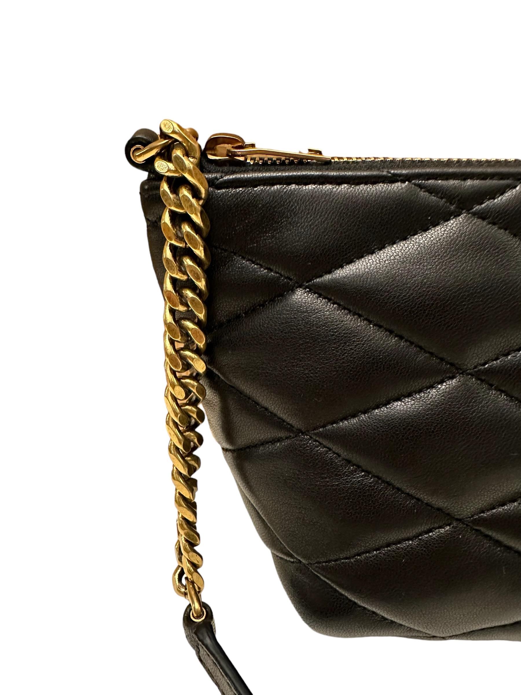 Women's or Men's Saint Laurent Sade Mini Black Quilted Leather Shoulder Bag