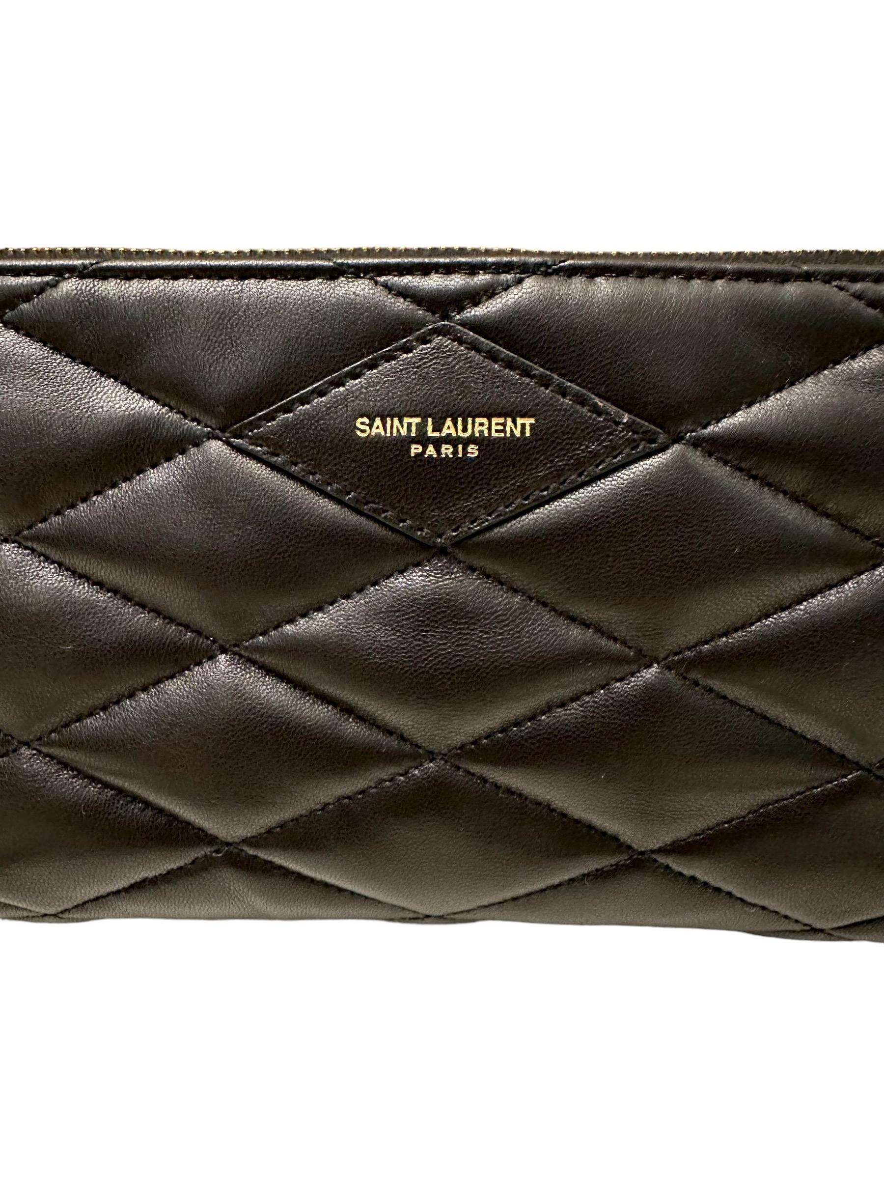 Saint Laurent Sade Mini Black Quilted Leather Shoulder Bag 1