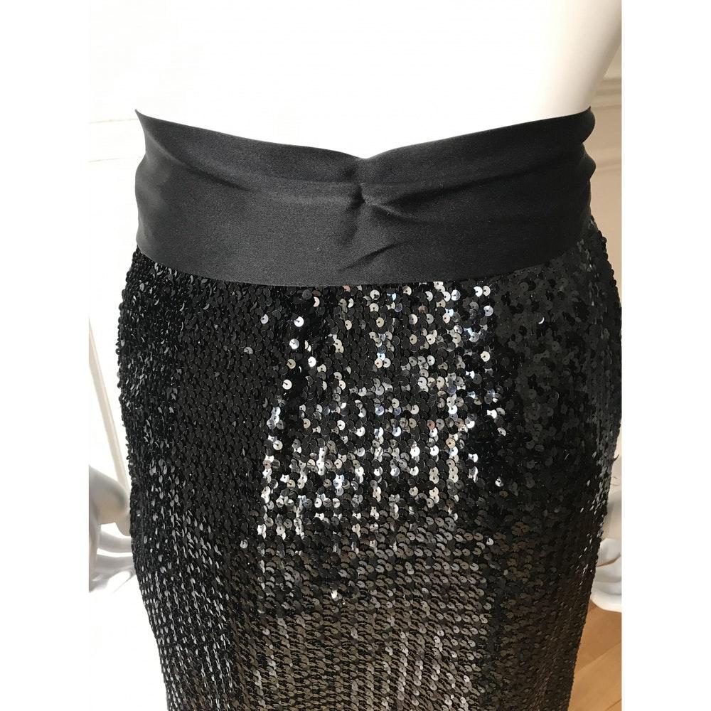 Black Saint Laurent Sequins Skirt Small size