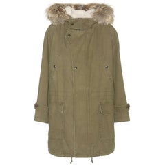 Saint Laurent Shearling-Lined Fur-Trimmed Parka Jacket