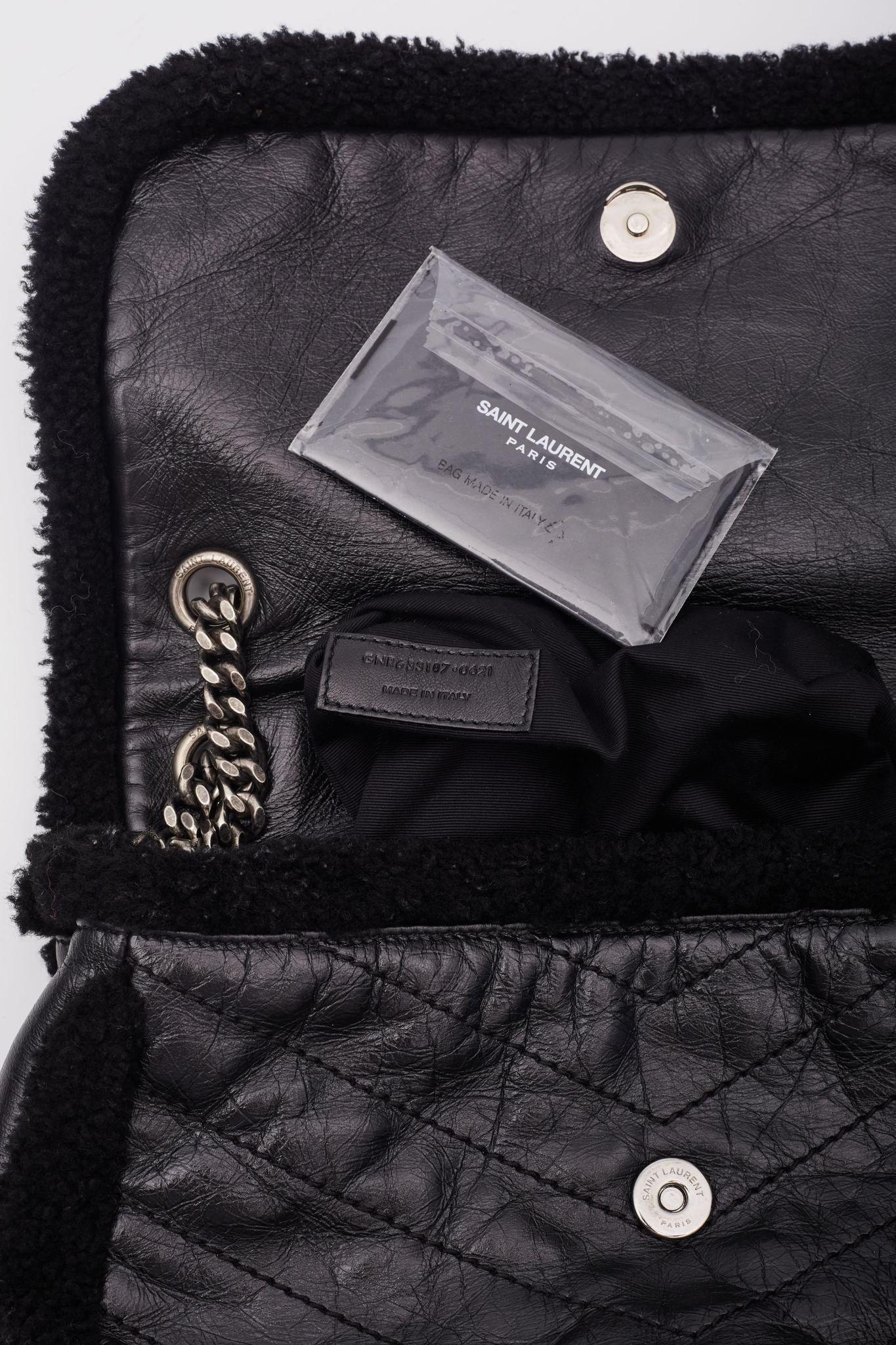 Saint Laurent Shearling Monogram Matelassé Niki Bag Medium 6