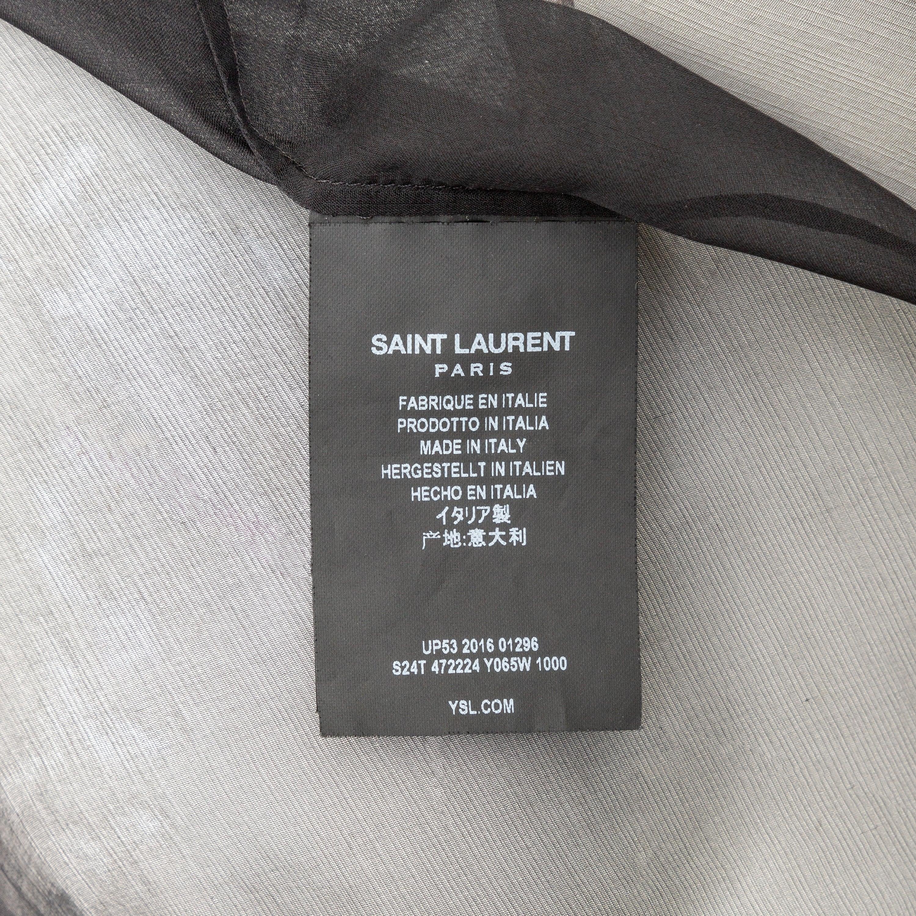 Saint Laurent Sheer Shirt - '20s For Sale 3