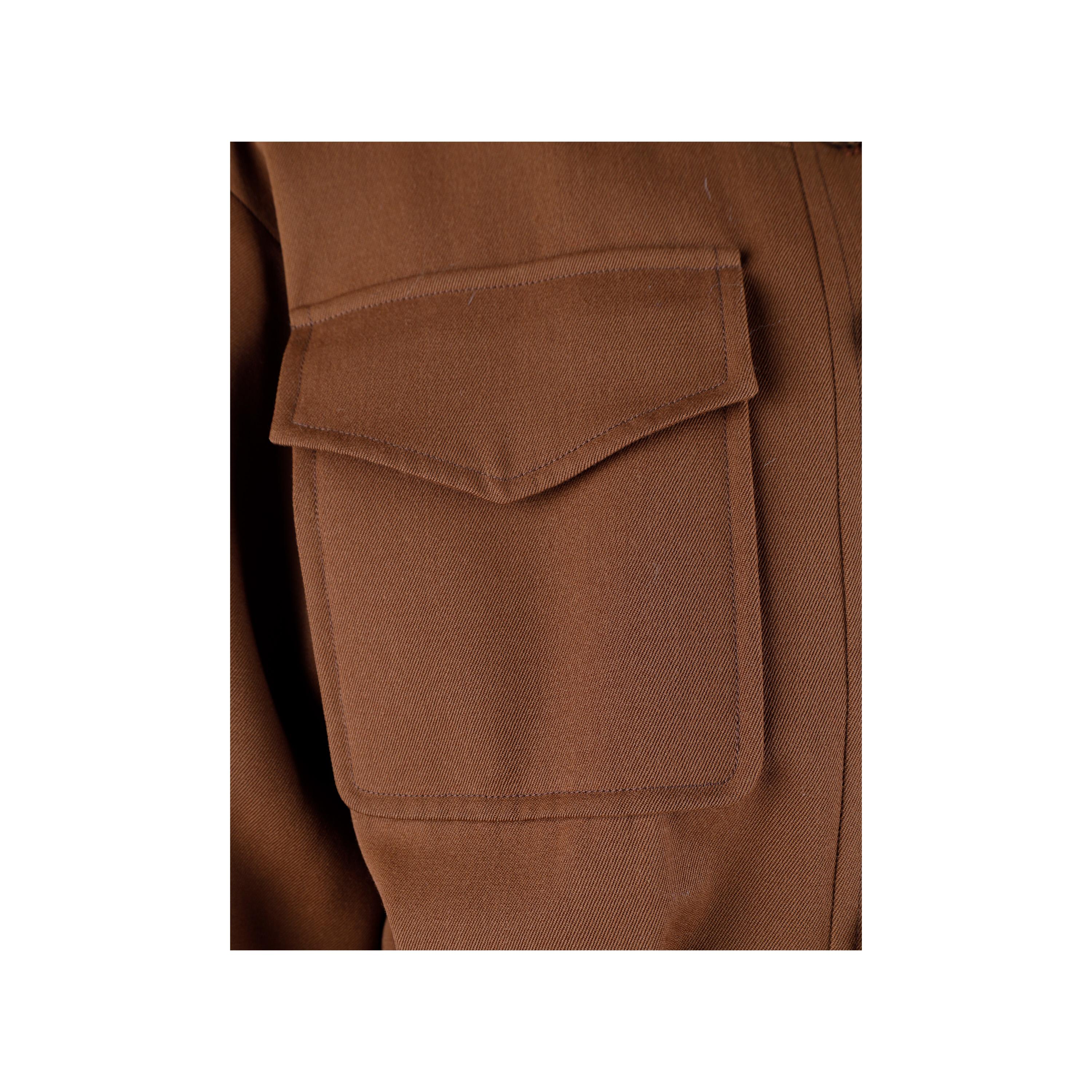 Saint Laurent Shirt Dress with Belt - '70s In Excellent Condition For Sale In Milano, IT