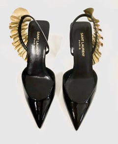 Saint Laurent Shoes Cleavage in black patent leather 2017