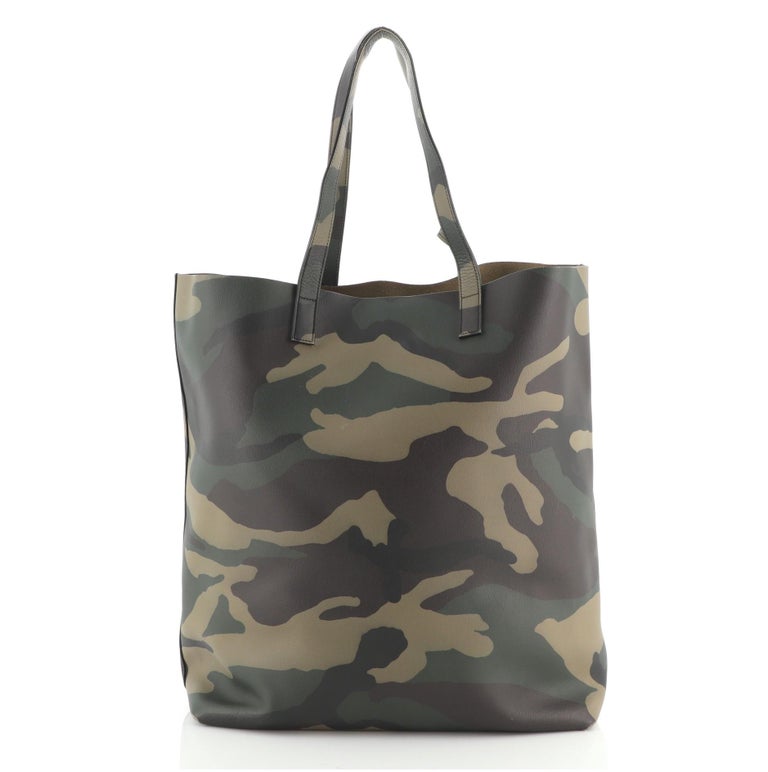 Saint Laurent Shopper Tote Camo Leather Tall at 1stDibs