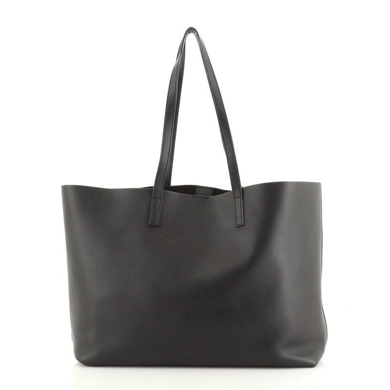 Saint Laurent Shopper Tote Leather Large In Good Condition In NY, NY