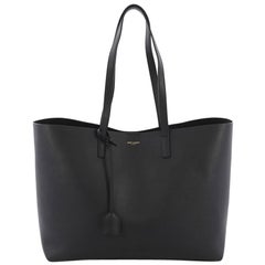 Saint Laurent Shopper Tote Leather Large