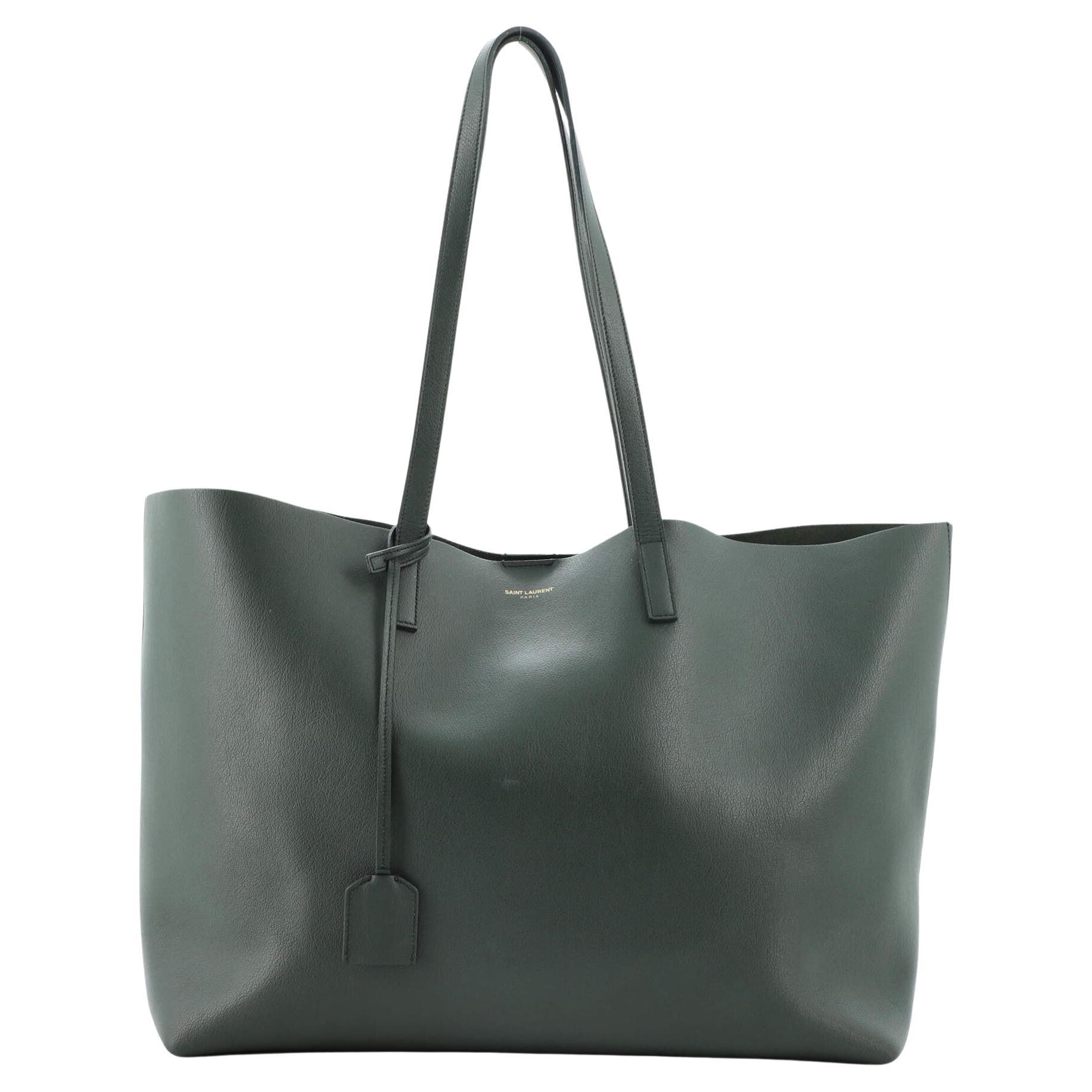Saint Laurent Shopper Tote Leather Large at 1stDibs