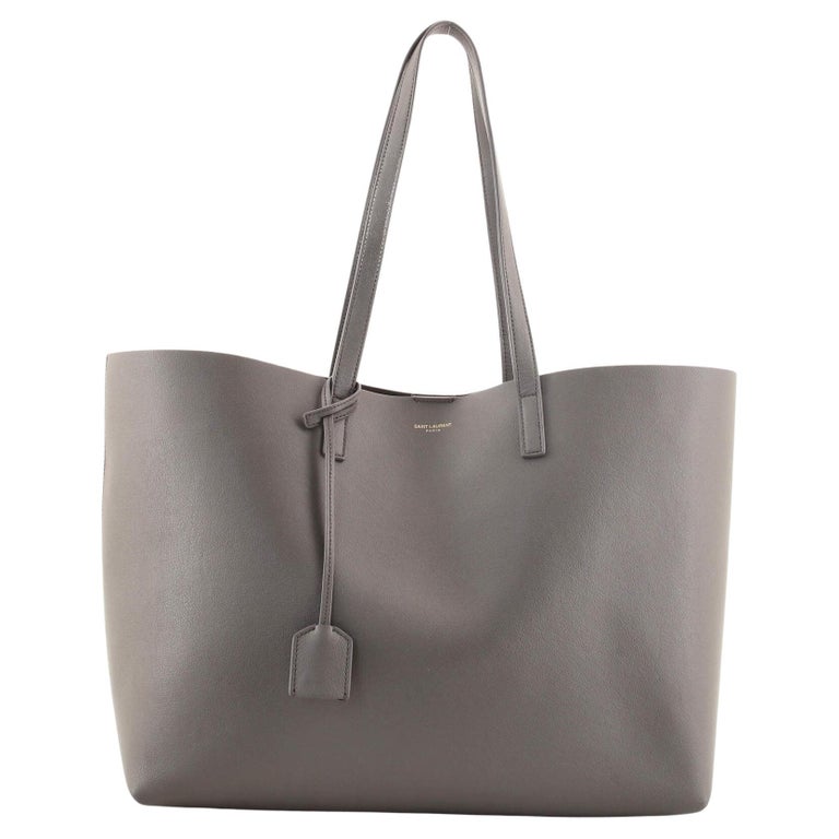 Saint Laurent Shopper Tote Leather Large For Sale at 1stDibs