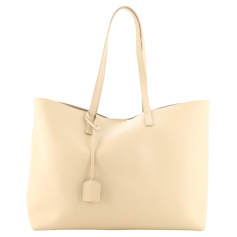 Saint Laurent Shopper Tote Leather Large For Sale at 1stDibs
