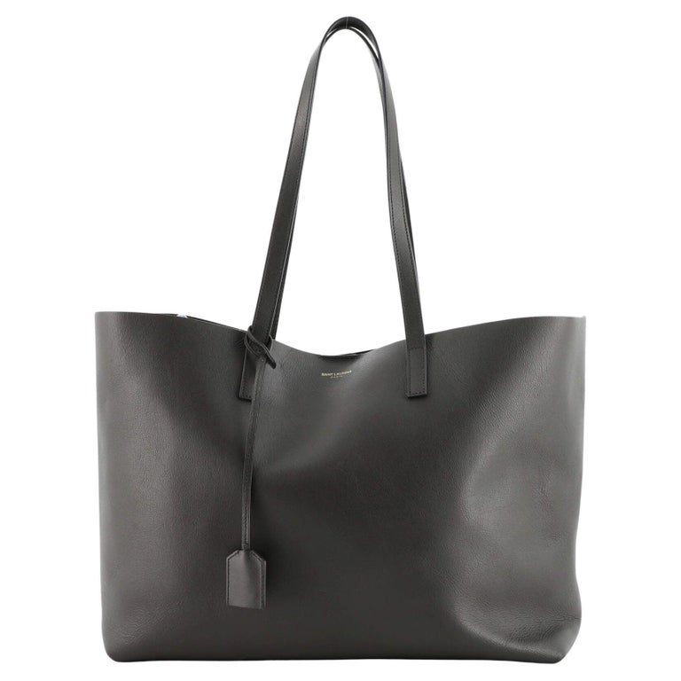 Saint Laurent Shopper Tote Leather Large For Sale at 1stDibs