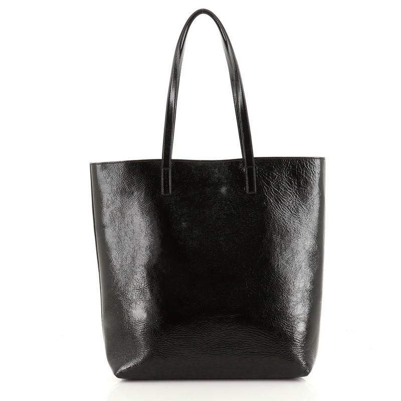 Saint Laurent Shopper Tote Patent Tall In Good Condition In NY, NY