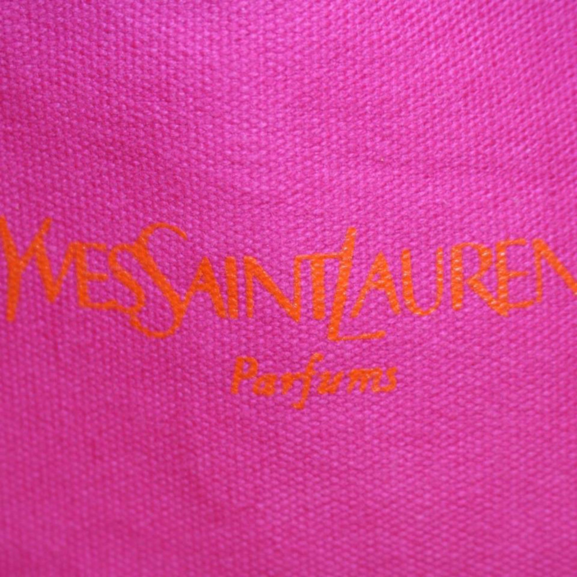 Saint Laurent Shopping Bag Parfums Edition Shopper 869749 Pink Canvas Tote For Sale 4