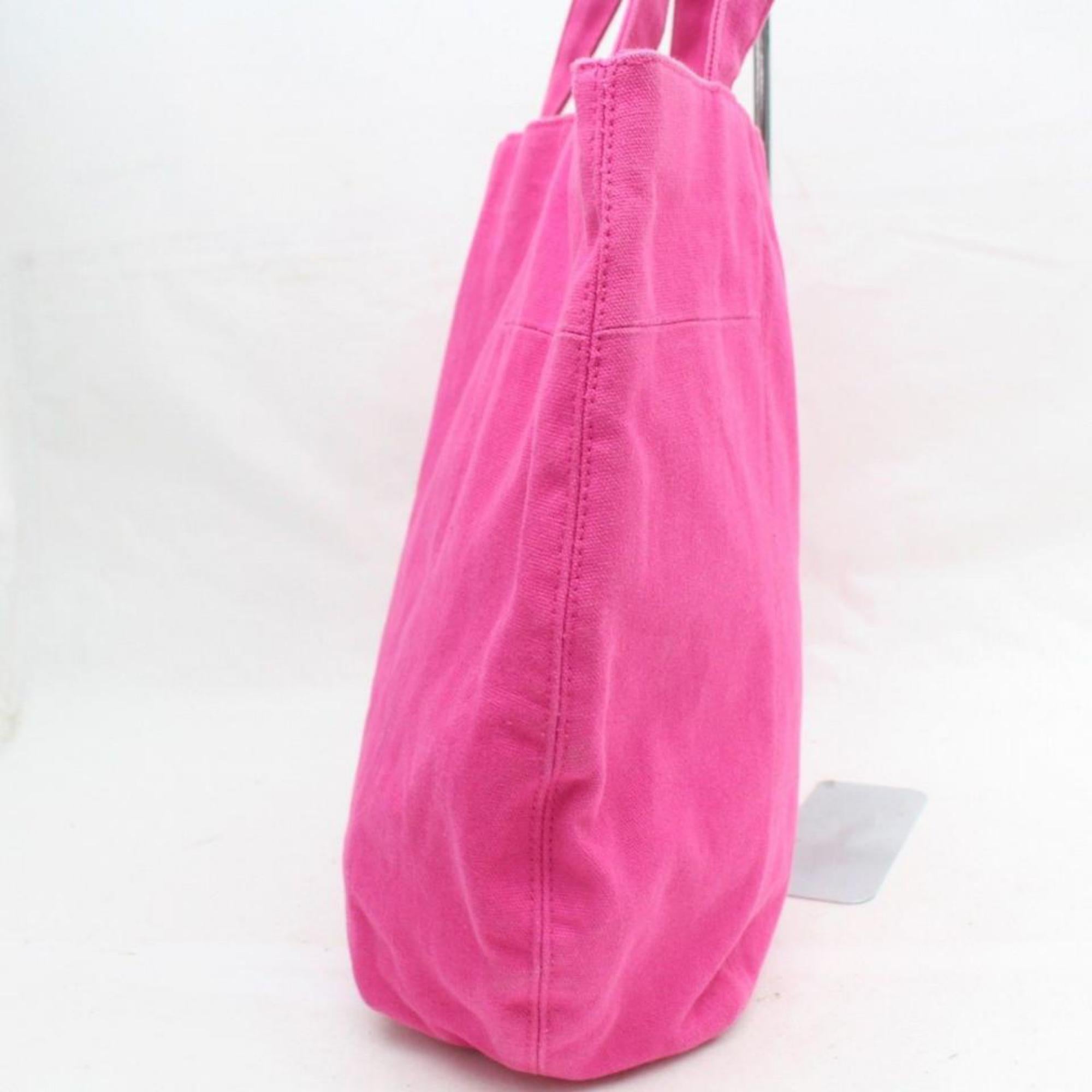 Saint Laurent Shopping Bag Parfums Edition Shopper 869749 Pink Canvas Tote For Sale 5