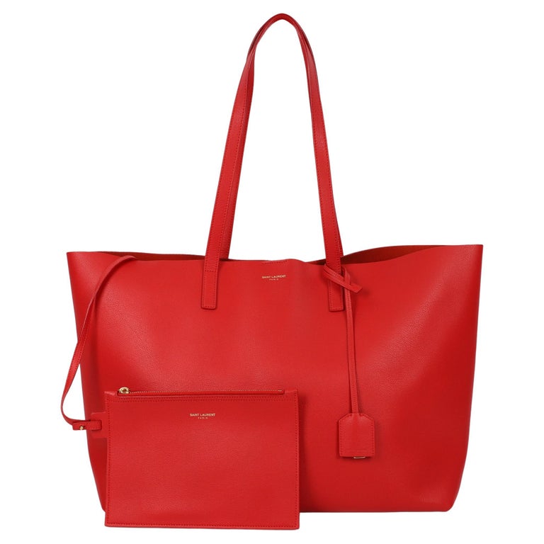 Saint Laurent Shopping leather tote For Sale at 1stDibs