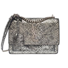 SAINT LAURENT Shoulder Bag Silver
