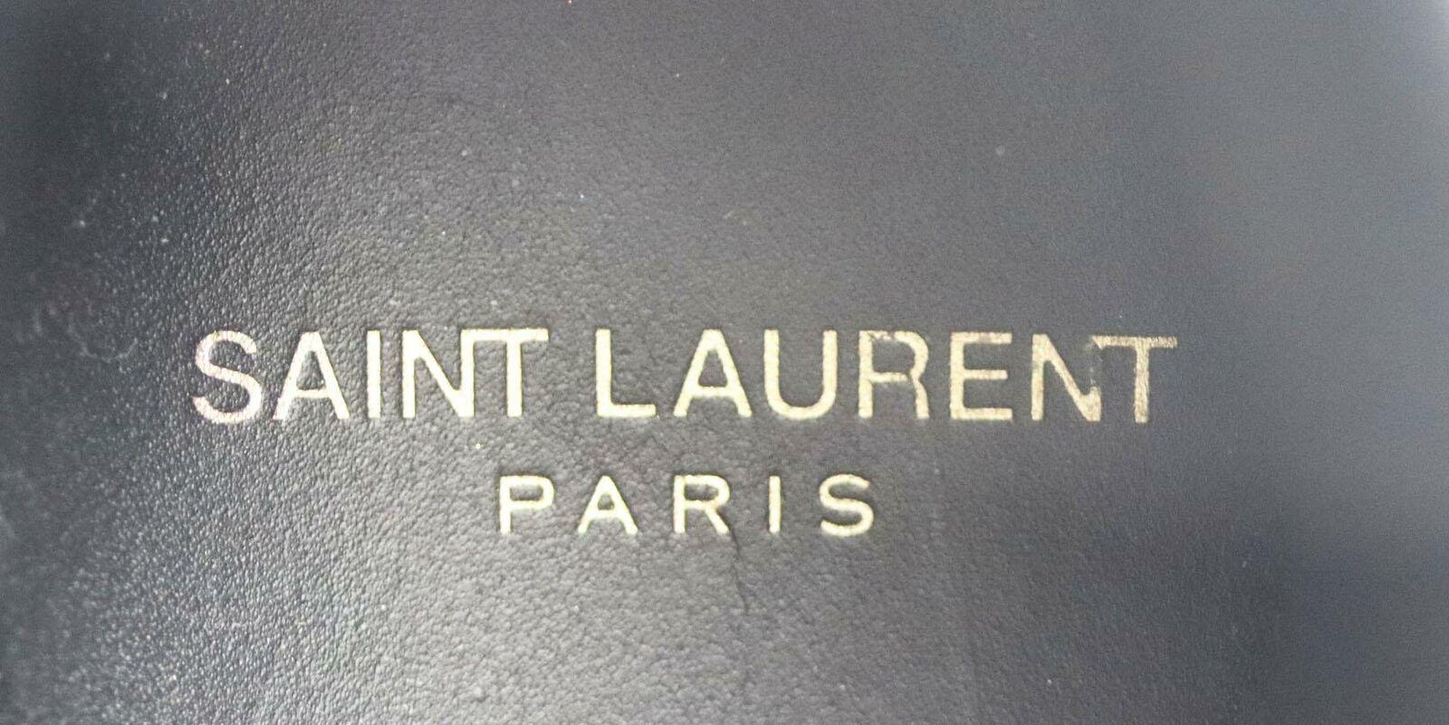 Women's Saint Laurent Signature Rangers Studded Leather Boots
