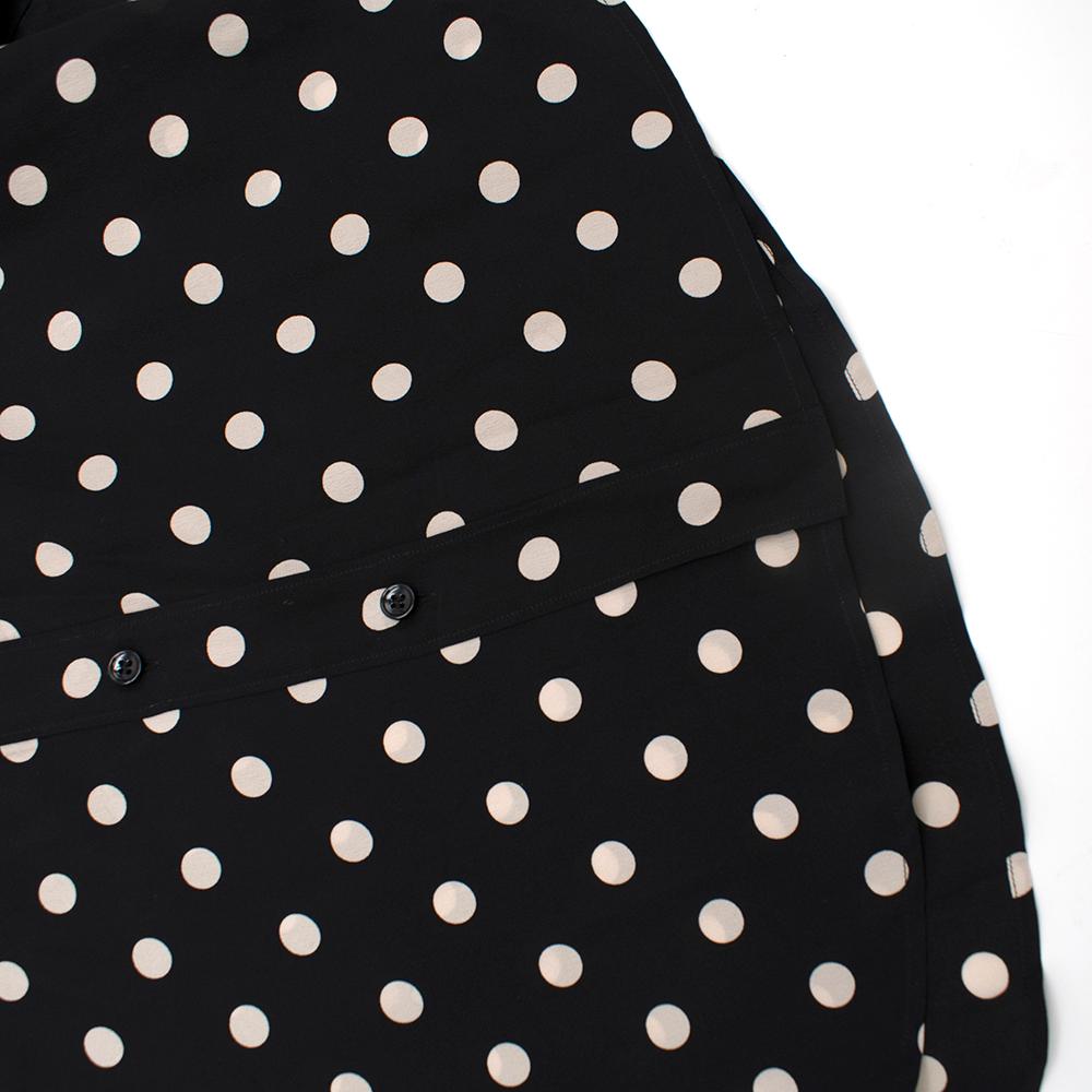 Saint Laurent Silk Polka Dot Shirt	SIZE 37/14.5 1