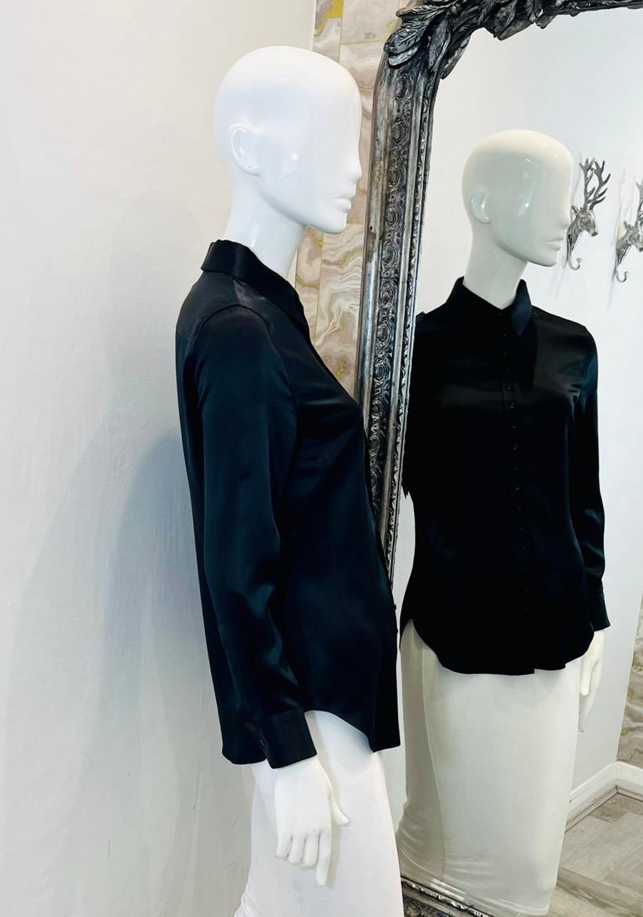 Black Saint Laurent Silk Shirt