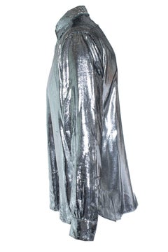 Saint Laurent, Silver lame shirt (2017)