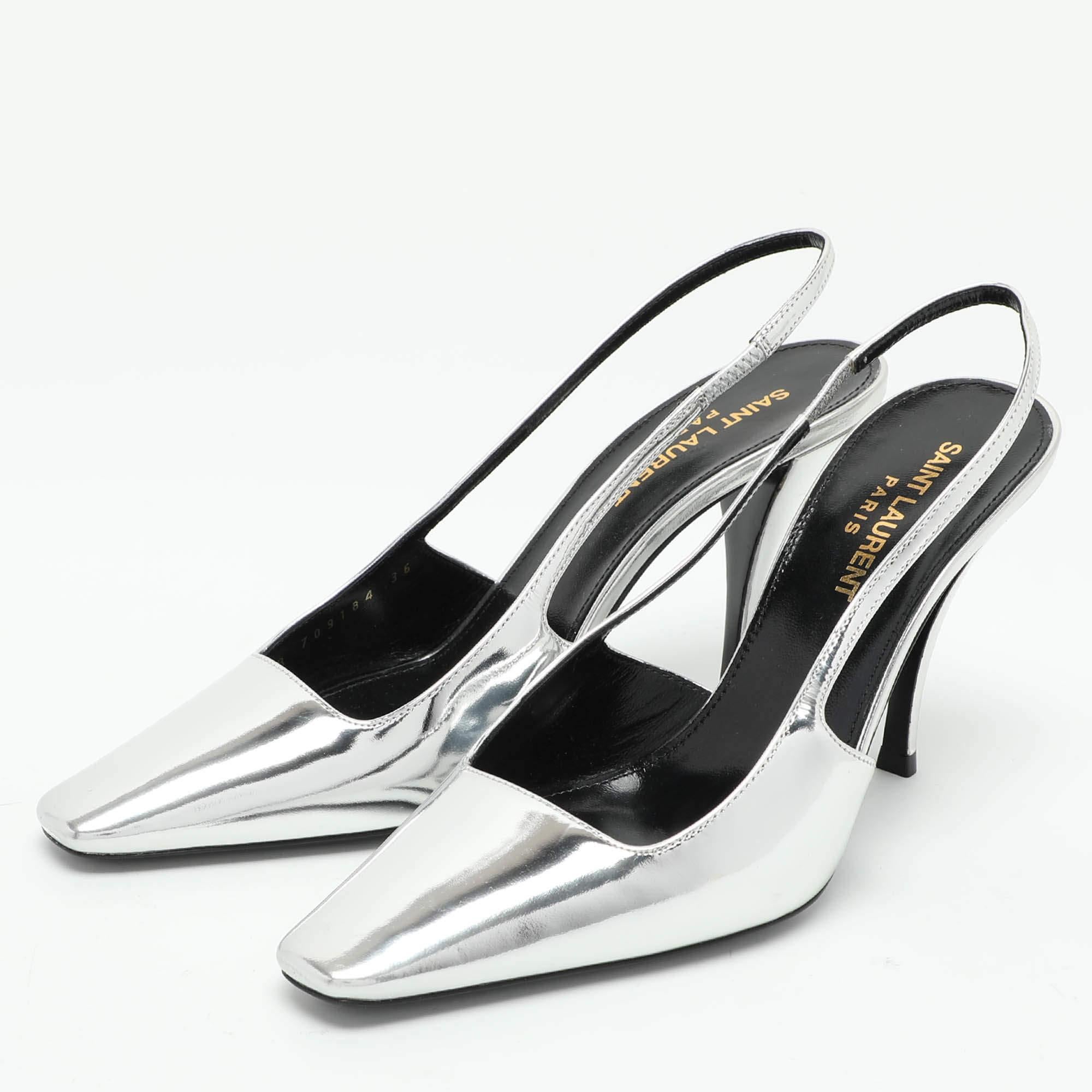 Exhibit an elegant style with this pair of pumps. These elegant shoes are crafted from quality materials. They are set on durable soles and sleek heels.
