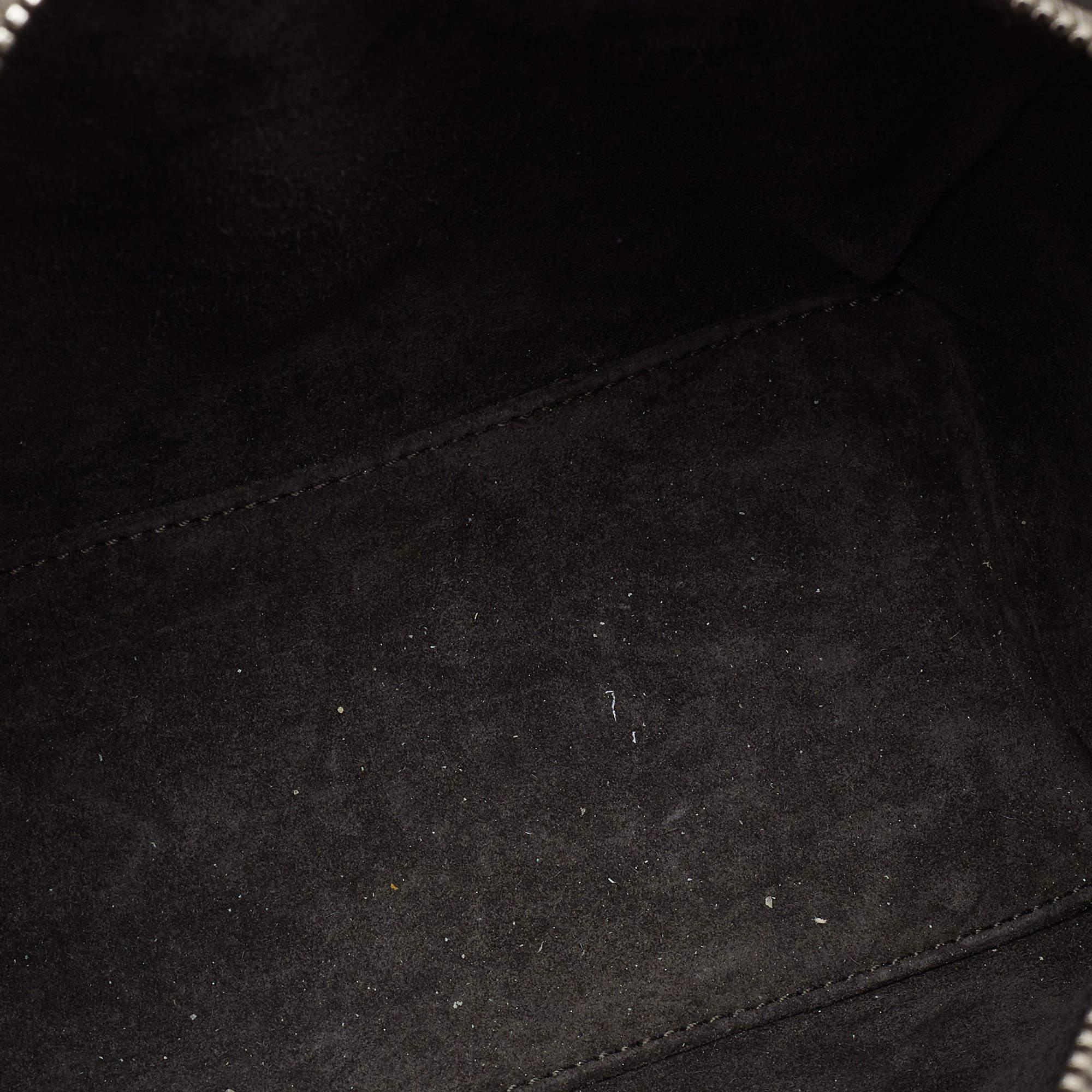 Saint Laurent Silver Leather Classic Baby Duffle Bag For Sale 3