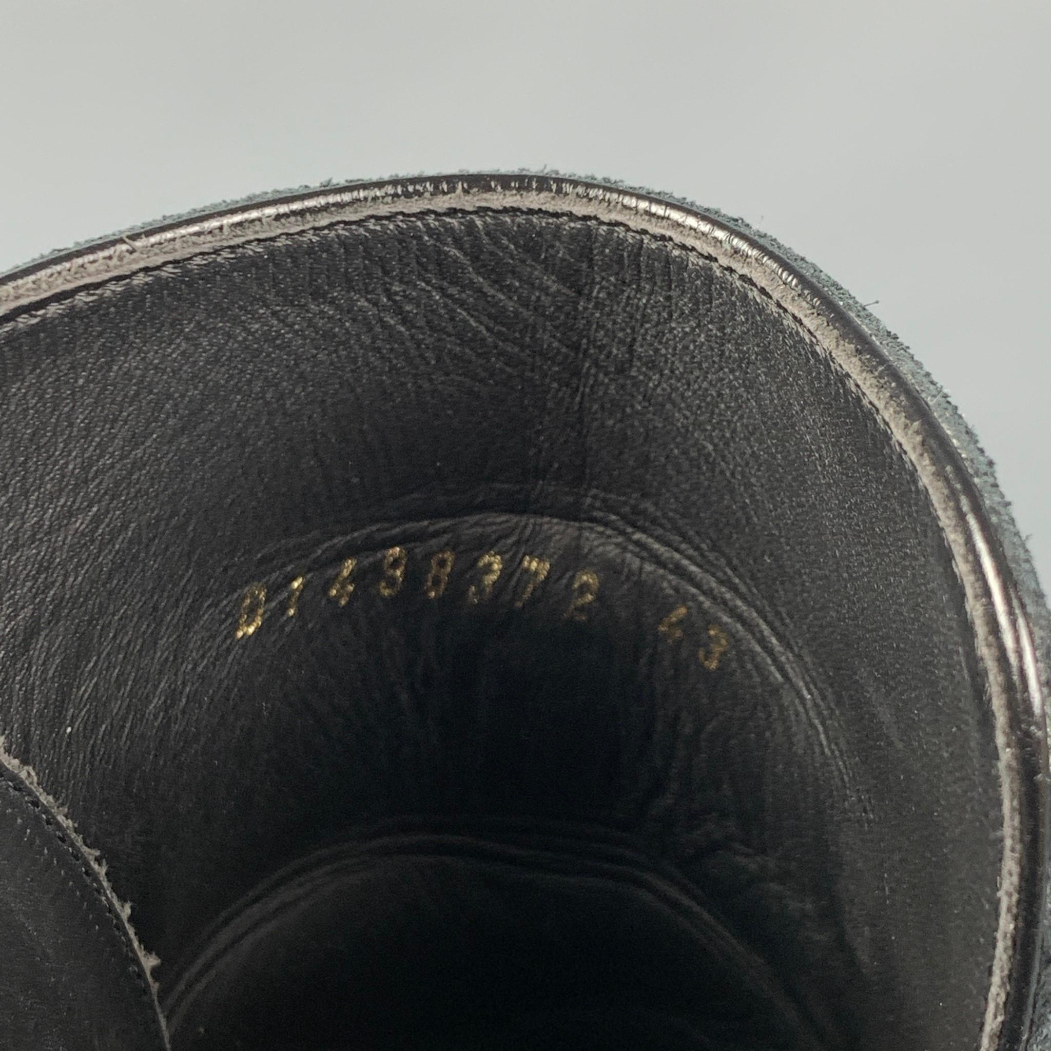 SAINT LAURENT Size 10 Black Leather Belted Wyatt 30 Jodhpur Boots 2