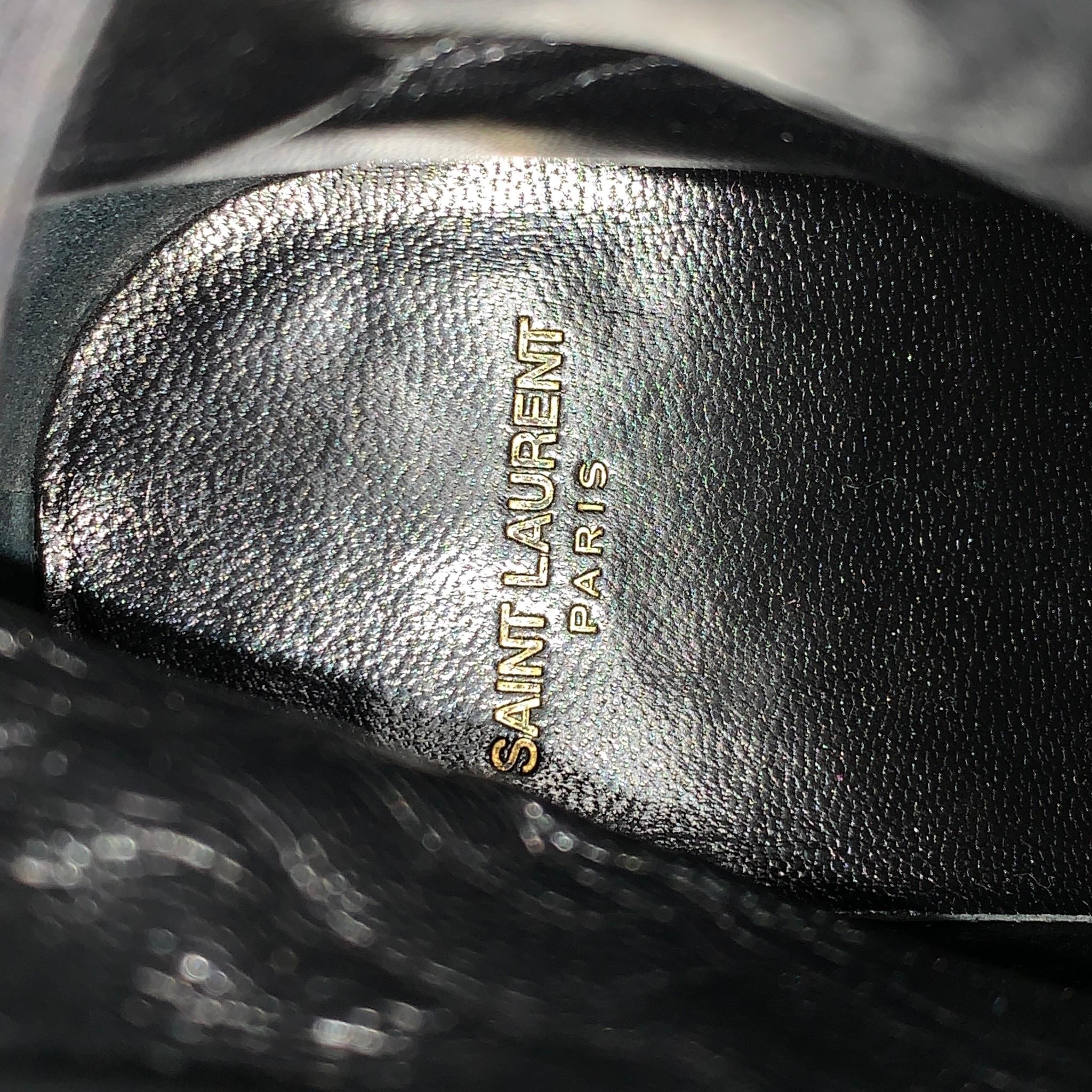 SAINT LAURENT Size 8 Brown Suede Belted Wyatt Jodhpur Boots 1