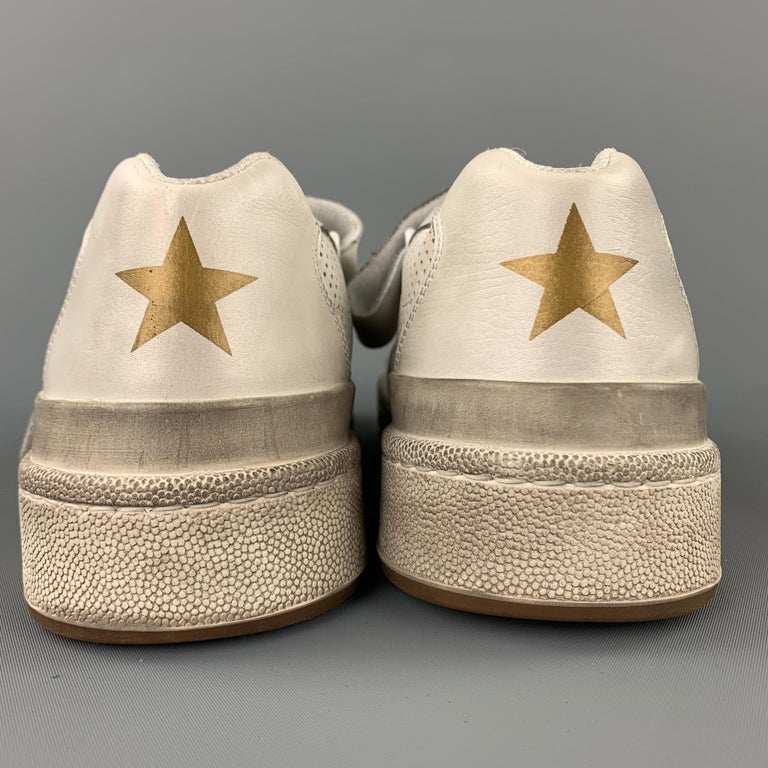 saint laurent perforated leather sneakers