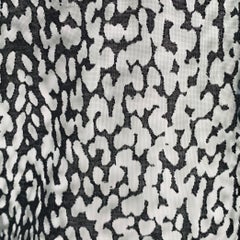 SAINT LAURENT Size S Black Lyocell Blend See Through Animal Print Casual Top