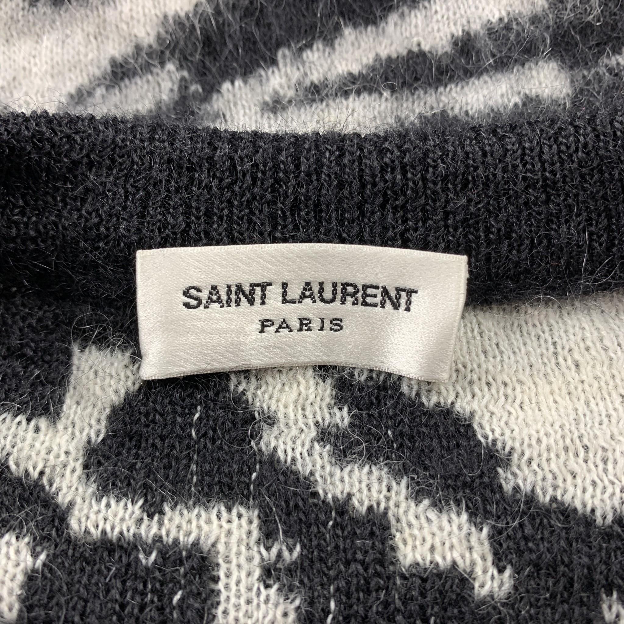 saint laurent zebra sweater