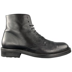 SAINT LAURENT Size US 8 / EU 41 Black Leather ARMY 20 Ankle Boots