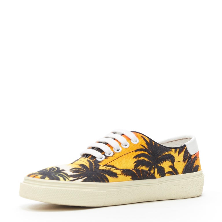 pen dialekt lomme SAINT LAURENT Skate 20 orange sunset palm tree print canvas sneaker shoes EU36 at 1stDibs pen dialekt lomme SAINT LAURENT Skate 20 orange sunset palm tree print canvas sneaker shoes EU36 at 1stDibs