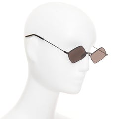 SAINT LAURENT SL302 Lisa black grey metal rhombus diamond shaped sunglasses