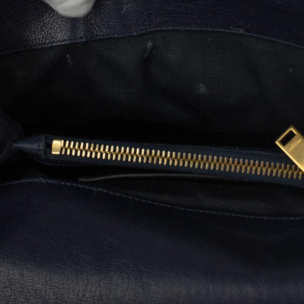 SAINT LAURENT, Small College in black leather 2