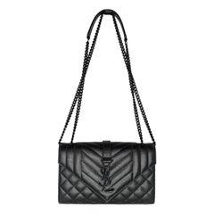 Saint Laurent Small Monogram Triquilt Envelope Shoulder Bag