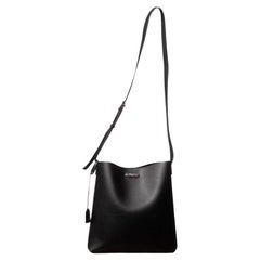 Saint Laurent Soft Leather Bold Shopping Bag - Black