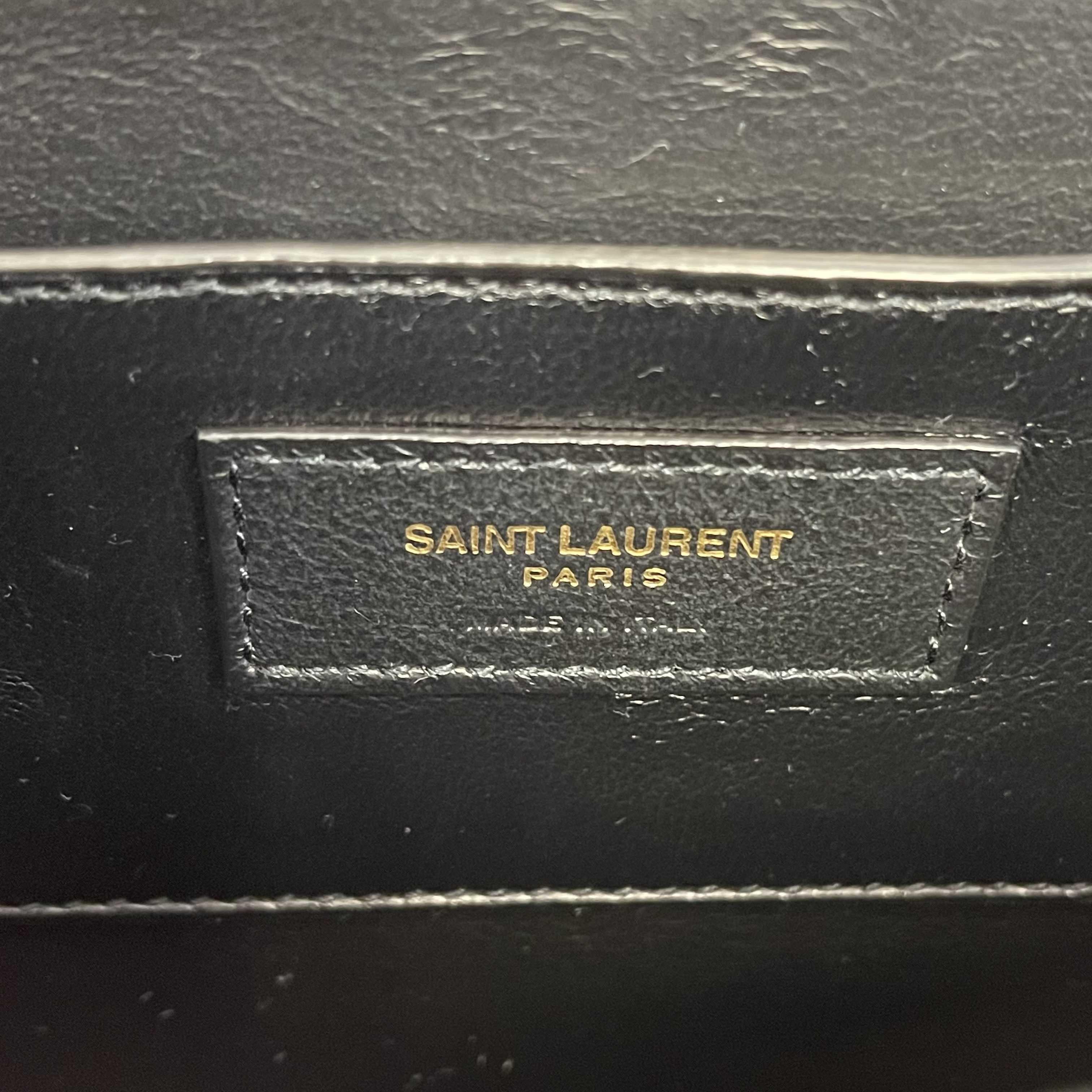 Saint Laurent - Solferino Medium Satchel in Box Saint Laurent Leather Crossbody 14