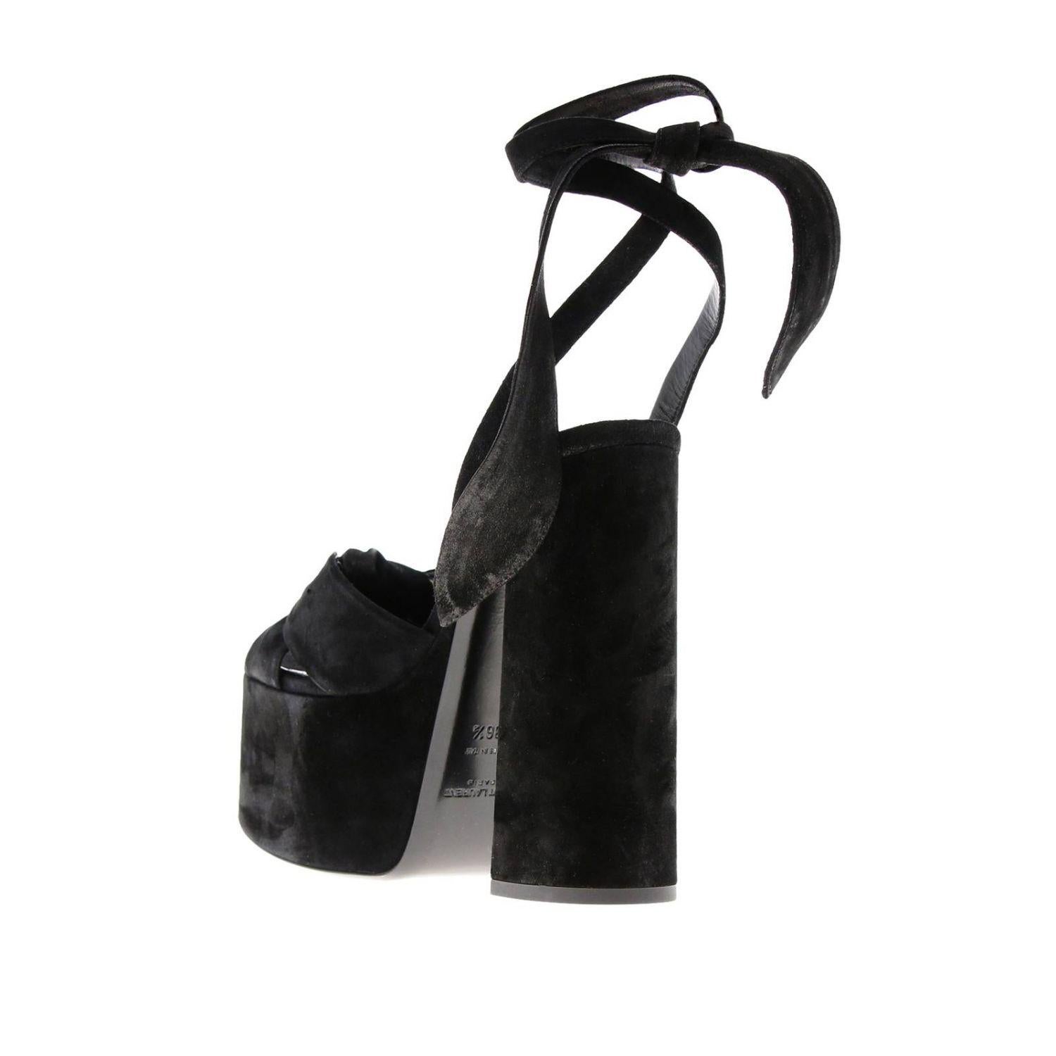 Saint Laurent Spring 2019 Runway Black Suede 