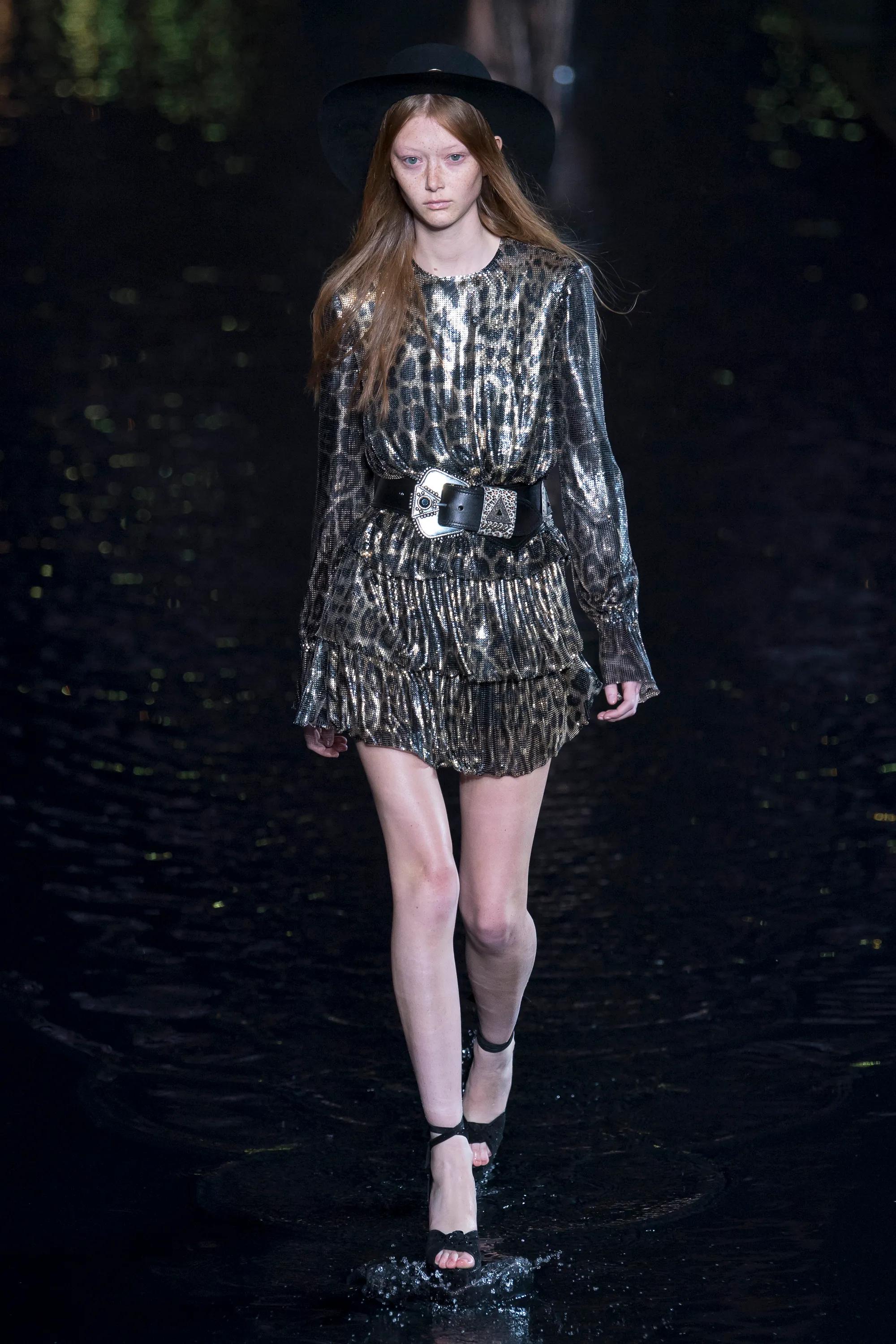 Saint Laurent Spring 2019 Runway Black Suede 