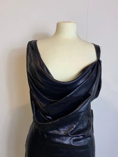 Saint Laurent SS 2016 lamè mini Black Dress