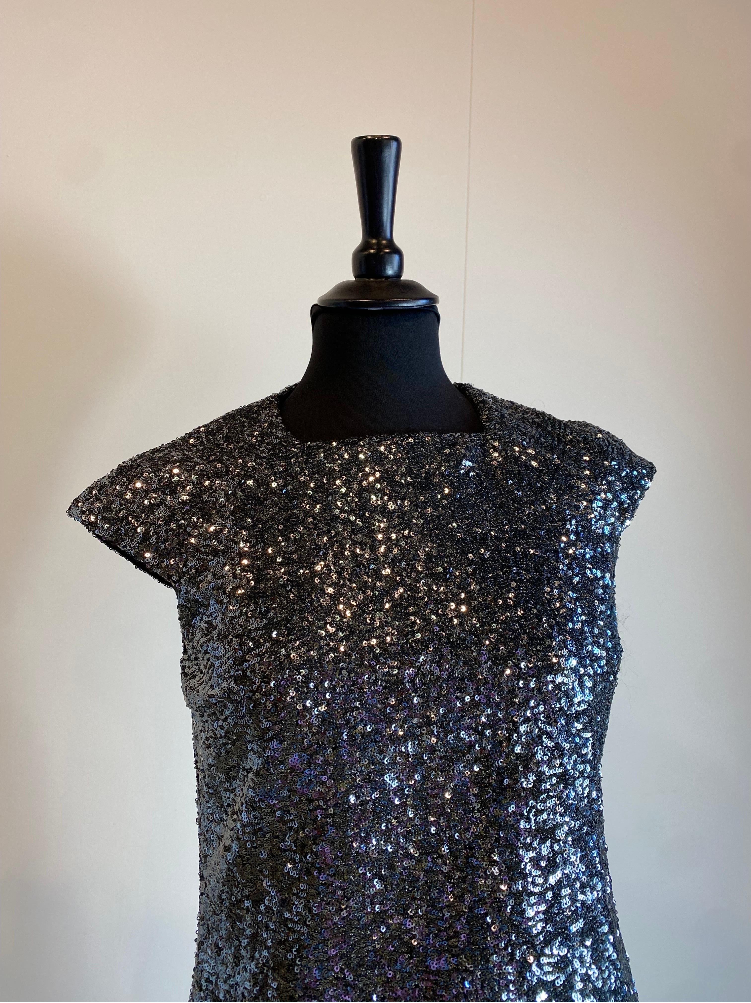Saint Laurent SS 2019 RTW Sequins mini Dress In New Condition For Sale In Carnate, IT