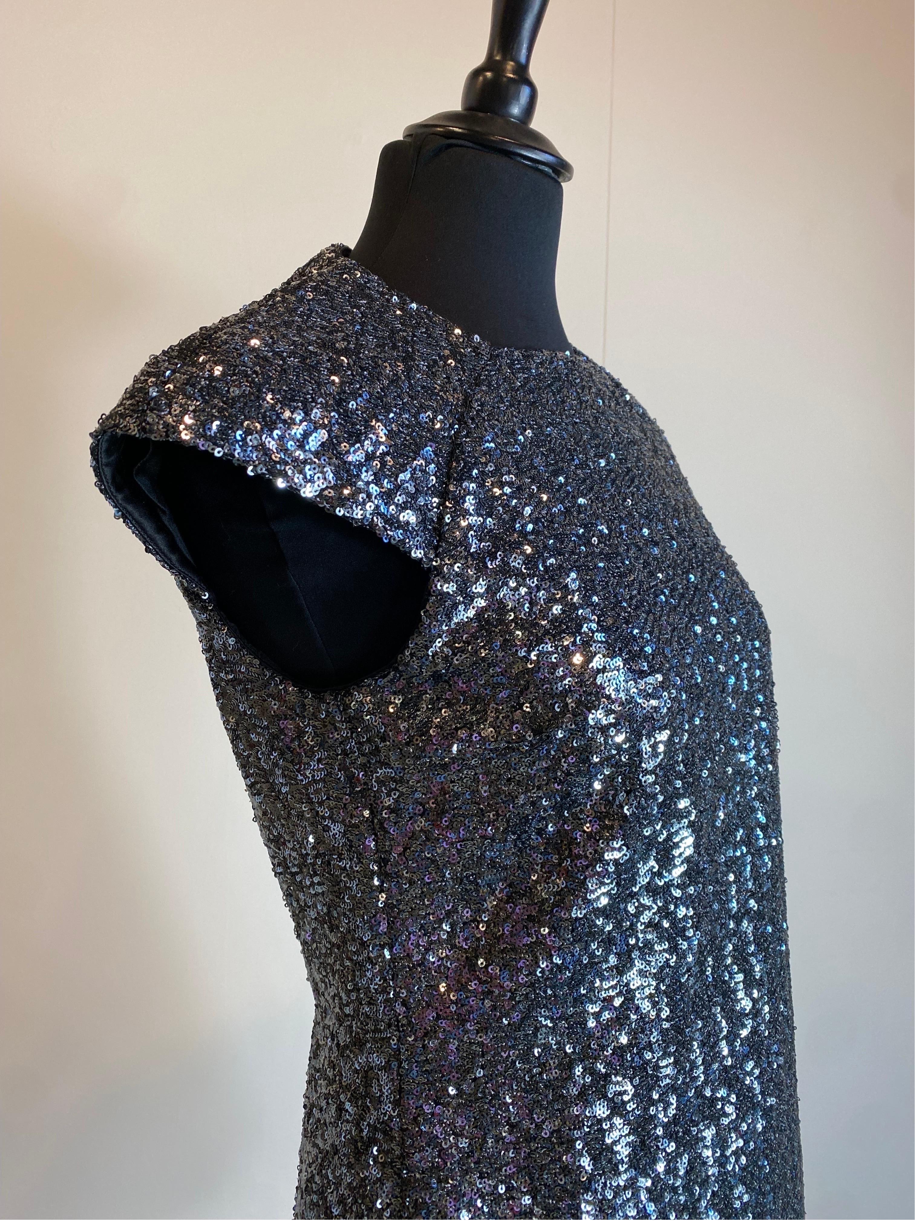 Saint Laurent SS 2019 RTW Sequins mini Dress For Sale 1