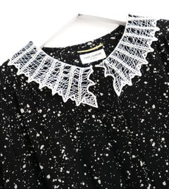 Saint Laurent Star Print Lace Collar Blouse Pre-Fall 2015