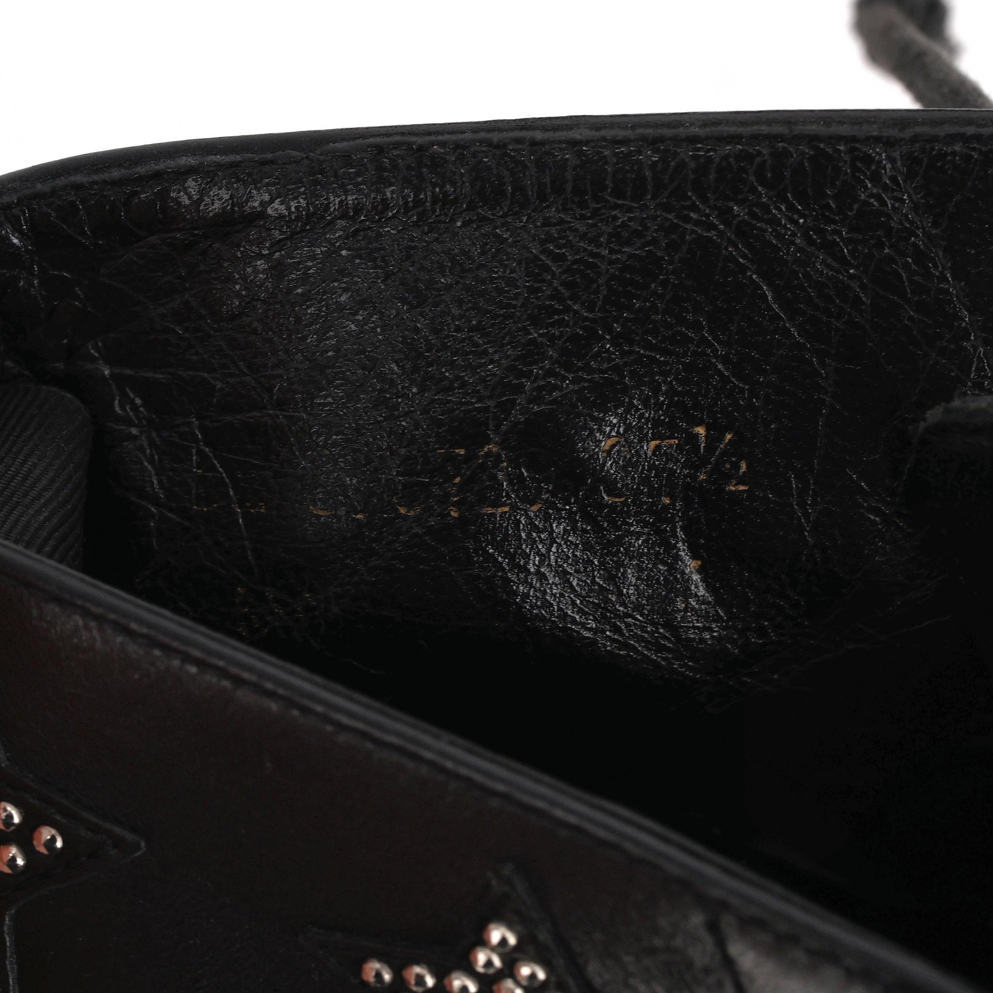 Saint Laurent Star Studded Leather Combat Boots 2