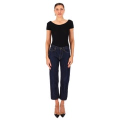 Saint Laurent Gekürzte Jeans mit geradem Bein
