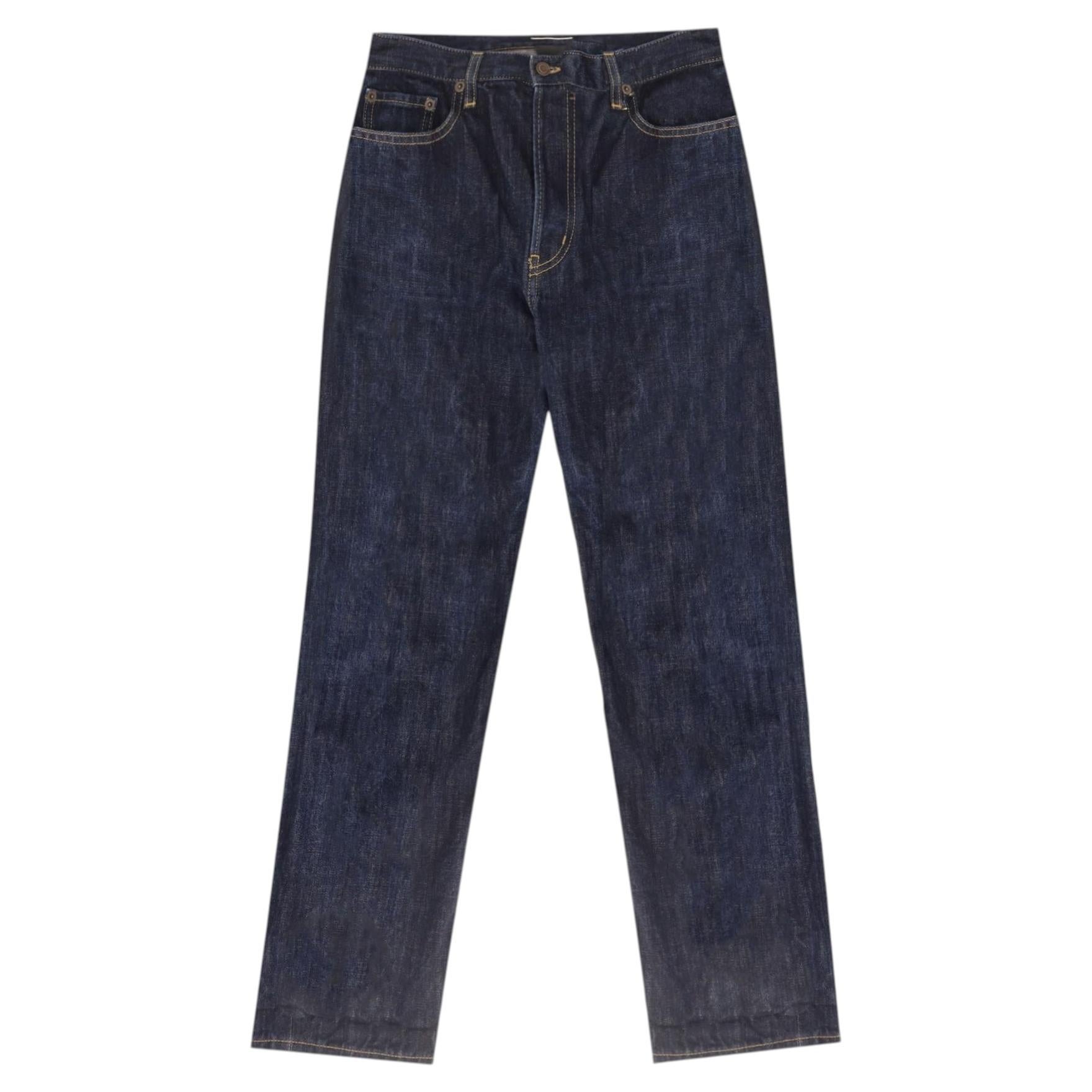 Saint Laurent Straight-Leg Cropped Jeans