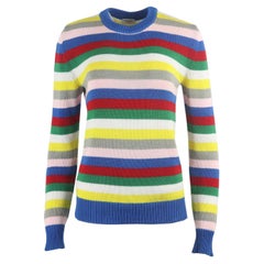 Saint Laurent Striped Cotton Knitted Sweater XSmall